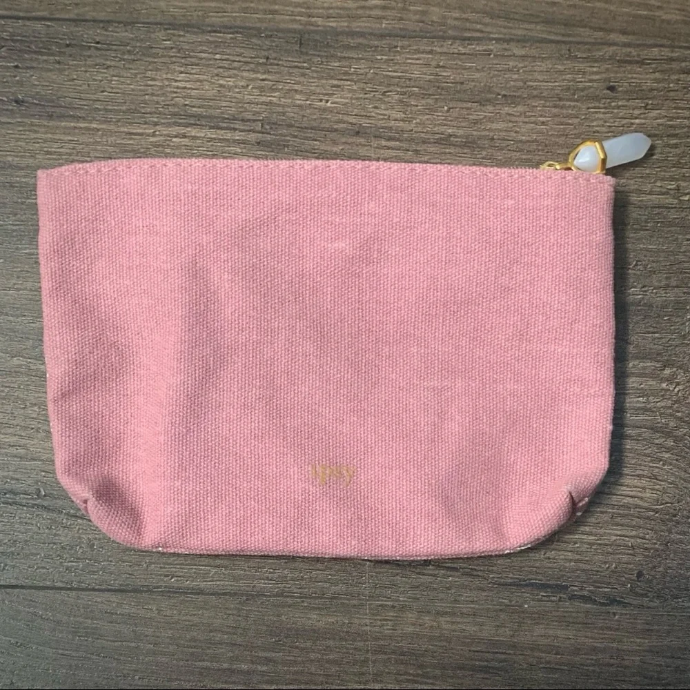 Pink constellation faux crystal ipsy bag
